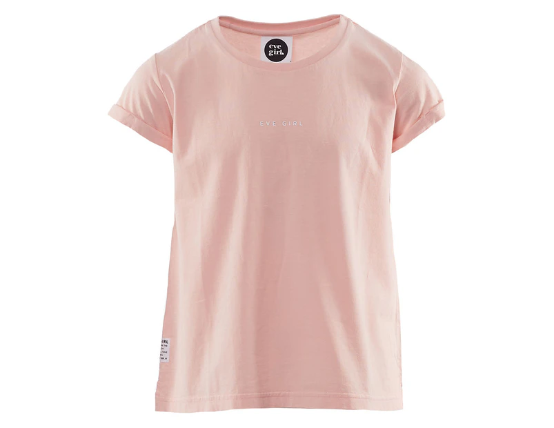 Eve Girl Kids' Washed Tee / T-Shirt / Tshirt - Pink