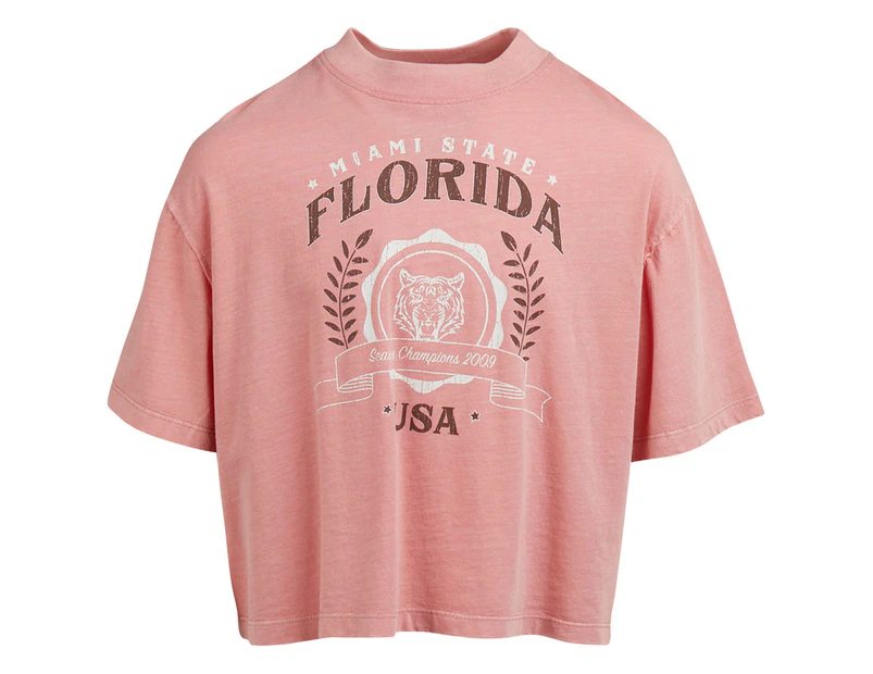 Eve Girl Youth Florida Tee / T-Shirt / Tshirt - Pink