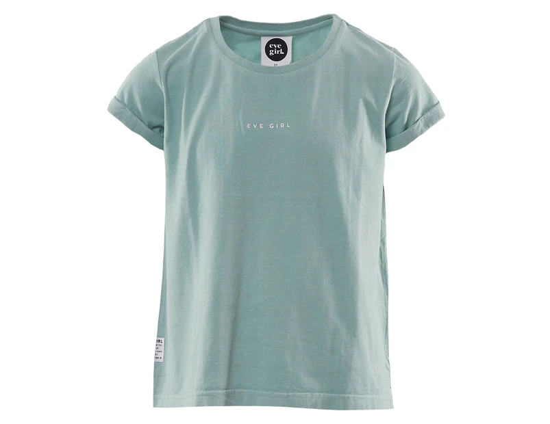 Eve Girl Kids Washed Tee / T-Shirt / Tshirt - Green