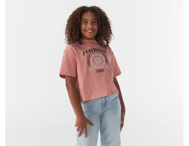 Eve Girl Youth Florida Tee / T-Shirt / Tshirt - Pink