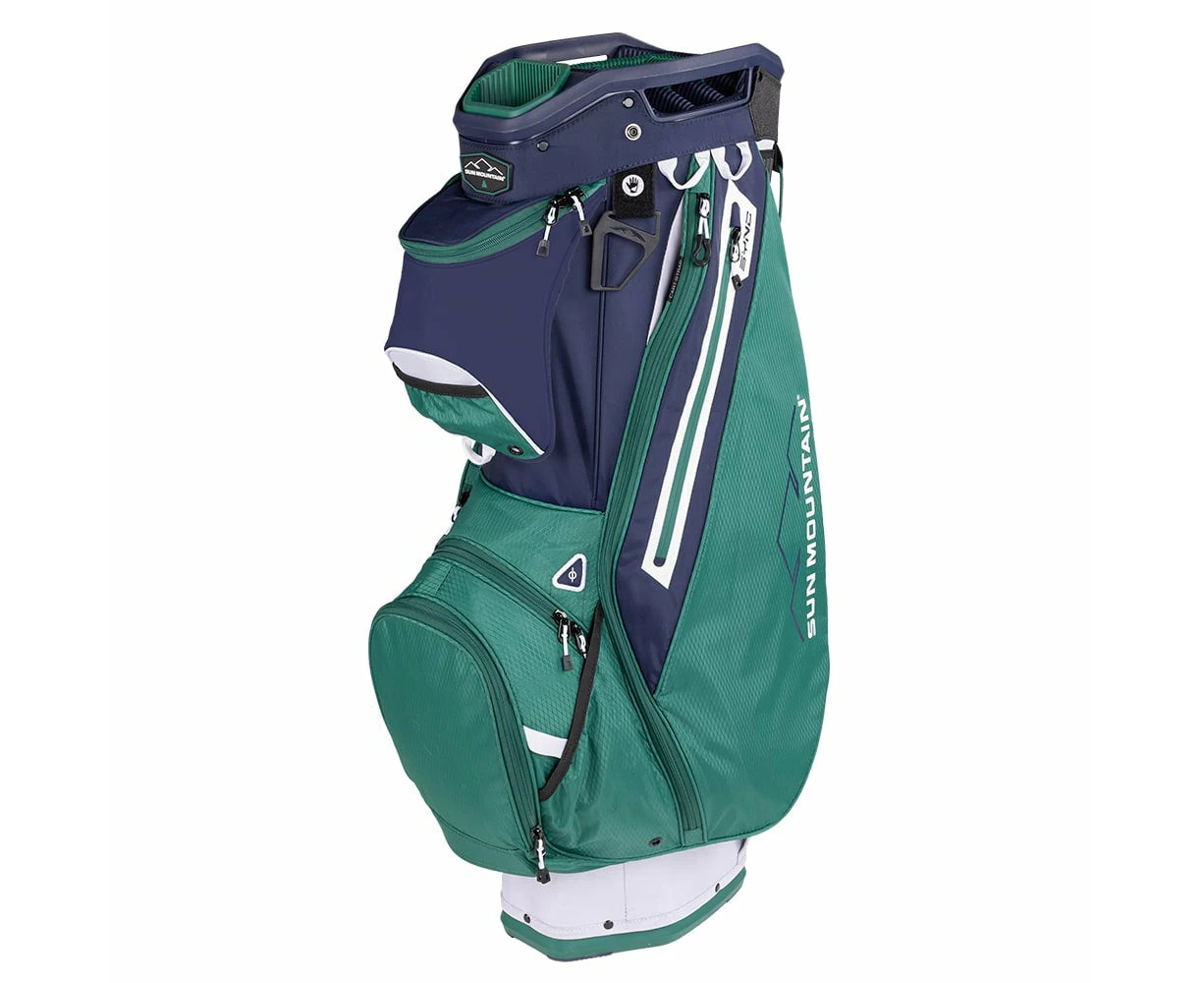 Sun Mountain 2023 Sync Cart Bag - White/Green/Navy