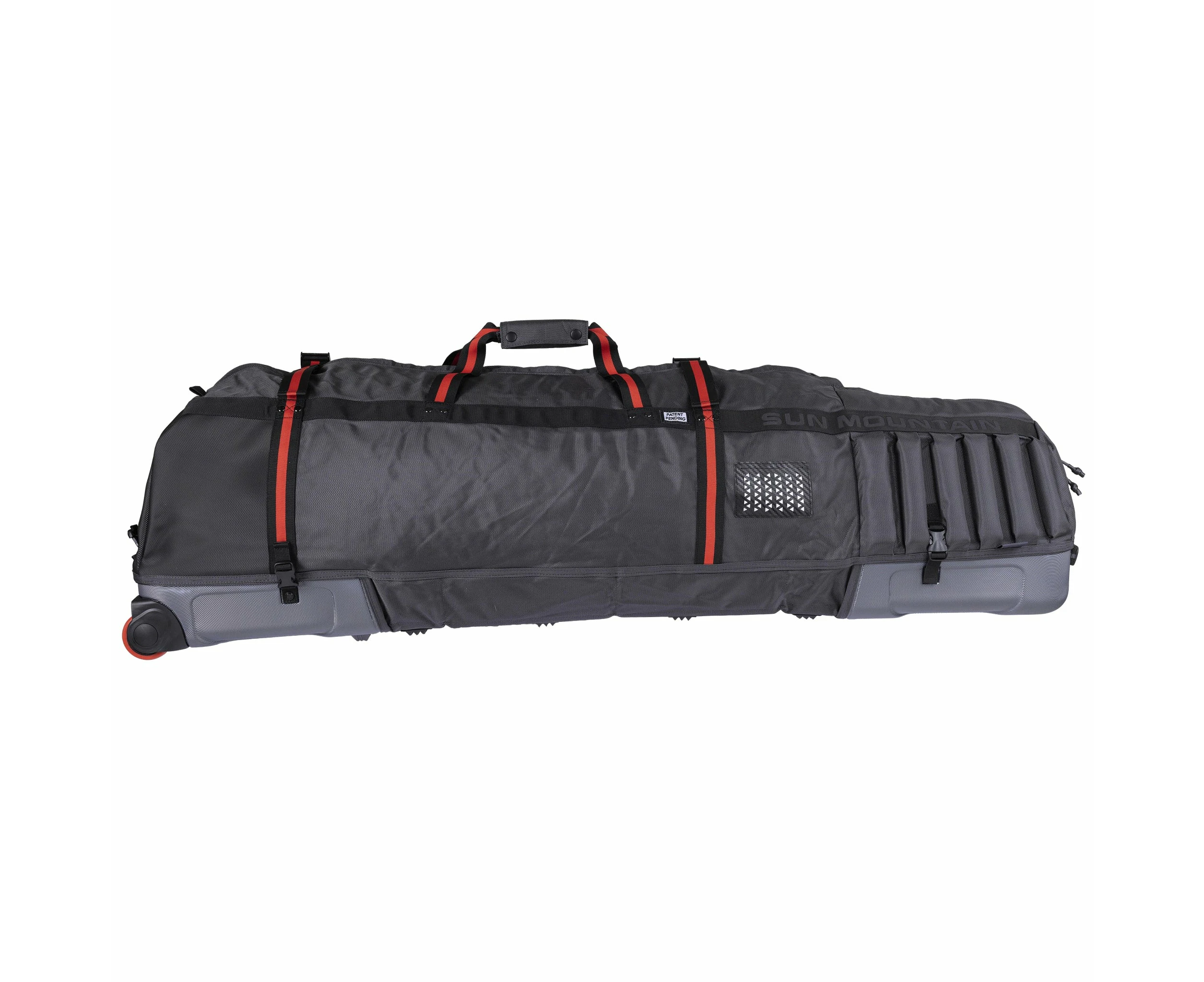 Sun Mountain 2024 Kube Travel Cover - Steel/Black/Rush Red