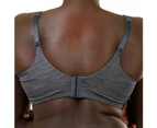 Hestia Womens Smoothing Minimiser Lightweight Bra Charcoal Elastane/Nylon - Charcoal