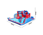 AirMyFun Inflatable Trampoline Bounce House 11 Play Zones Kids Jumping Water Slide Outdoor Toy