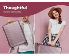 Slimbridge Luggage Suitcase Trolley Set Travel Lightweight 2pc 14"+20" Rose Gold
