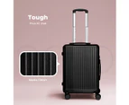 Slimbridge Luggage Suitcase Trolley Set Travel Lightweight 2pc 14"+20" Black - Black