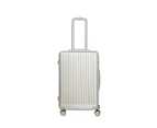 Slimbridge Luggage Suitcase Trolley Set Travel Lightweight 3pc 20"+24"+28" White - Black,White,Rose gold