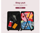 Slimbridge Luggage Suitcase Trolley Set Travel Lightweight 3pc 20"+24"+28" Black - Black