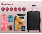 Slimbridge Luggage Suitcase Trolley Set Travel Lightweight 3pc 20"+24"+28" Black - Black
