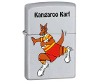 Zippo Kangaroo Karl - Rugby Genuine Satin Chrome Finish Cigar Cigarette Lighter