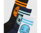 Pokemon Crew Socks 3 Pack - Blue