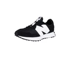 New Balance Men's 327 Big Logo Suede Trainers - Black