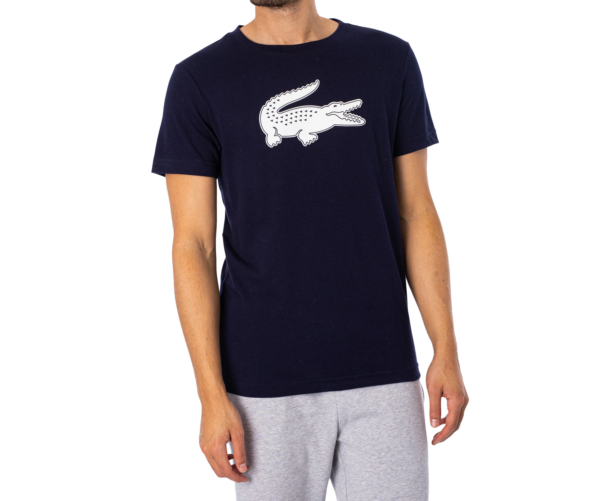 Lacoste Men's Sport 3D Print Crocodile T-shirt - Blue