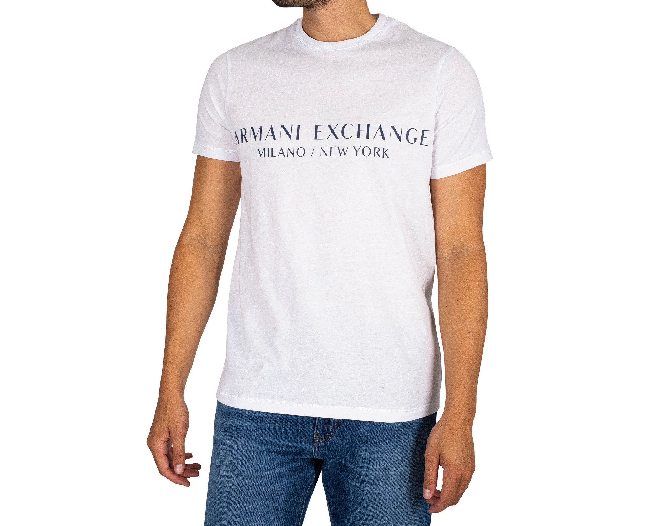 Armani Exchange Men's Printed Graphic T-Shirt - White