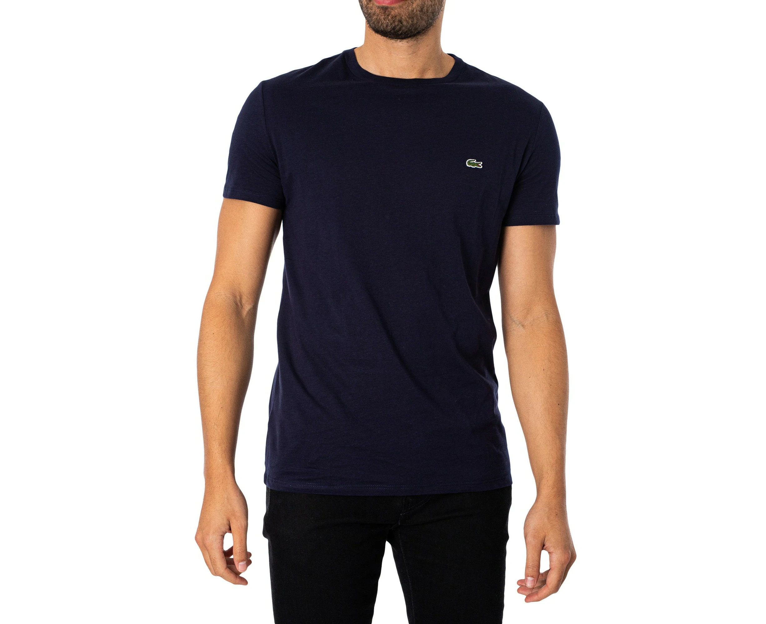 Lacoste Men's Logo Crew T-Shirt - Blue