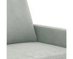 vidaXL 2-Seater Sofa Light Grey 120 cm Velvet