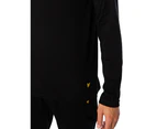 Lyle & Scott Men's Grey Longsleeved Pyjama Set - Black