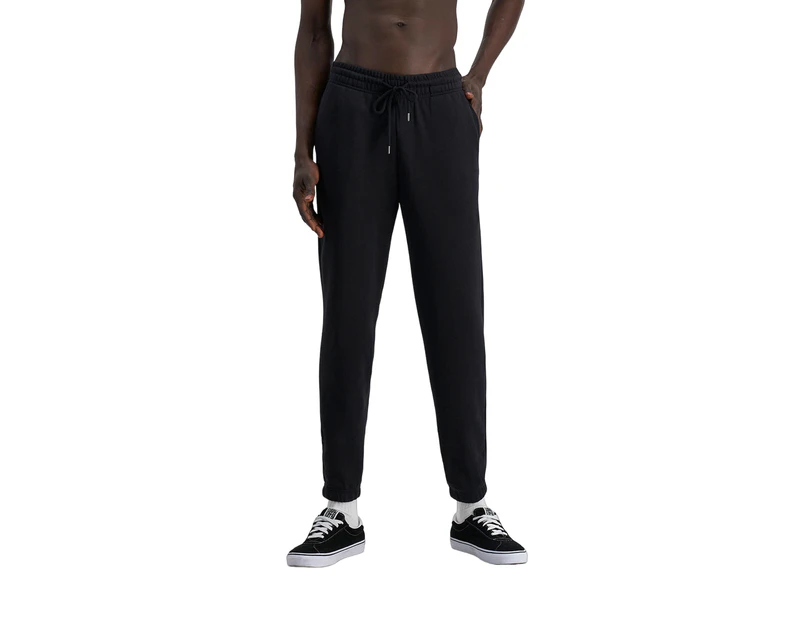 Bonds Mens Originals Jogger Trackie Black Track Pants Cotton - Black