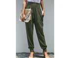 Azura Exchange Cotton Joggers with Pockets - Green
