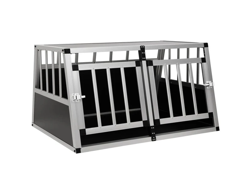 Dog Cage with Double Door 89x69x50 cm