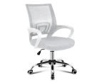 ALFORDSON Mesh Office Chair Executive White & Grey