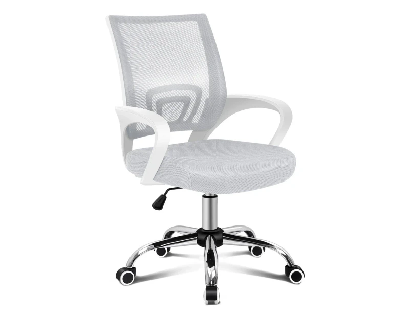 ALFORDSON Mesh Office Chair Executive White & Grey