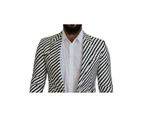 100% Authentic Dolce & Gabbana Blazer with Logo Details - White