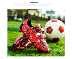 Soccer Shoes Kids Boys Professional Men Cleats Training Football Boots - Red - Red