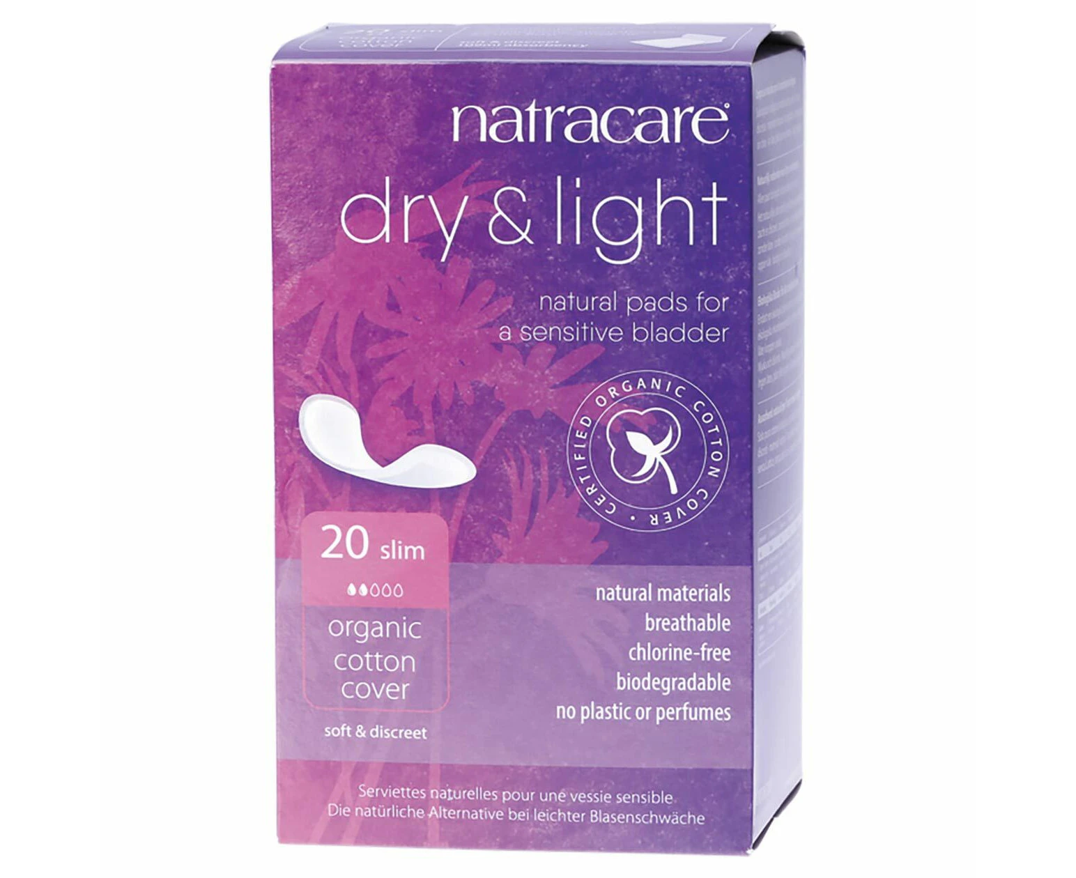 Dry & Light Natural Incontinence Pads 20 Pk