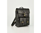 Cobb & Co York Large Leather Backpack - Black