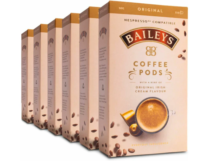 Baileys Nespresso Compatible Coffee Pods Original Irish Cream Australian Packed 60 Pods