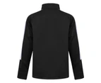 Finden & Hales Childrens/Kids Boys Knitted Tracksuit Top (Black/White) - PC3083