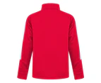 Finden & Hales Childrens/Kids Boys Knitted Tracksuit Top (Red/White) - PC3083