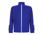 Finden & Hales Childrens/Kids Boys Knitted Tracksuit Top (Royal Blue/White) - PC3083