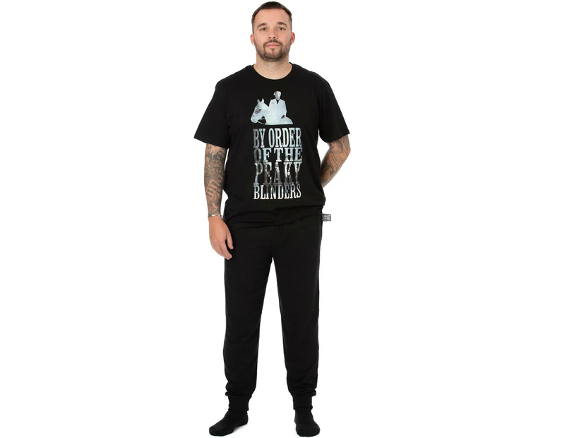 Peaky Blinders Mens By Order Long Pyjama Set (Black) - NS7152
