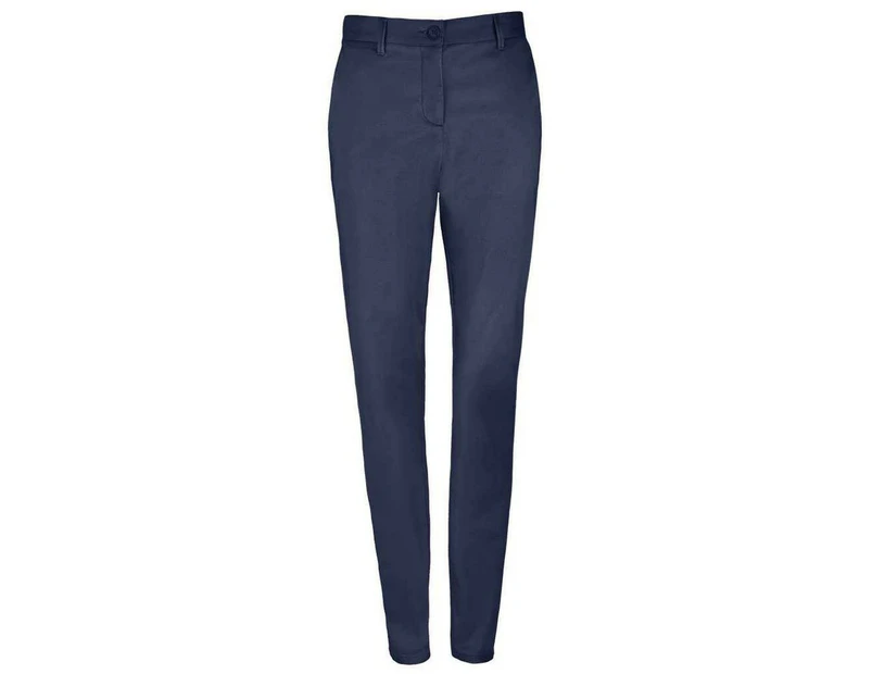 SOLS Womens Jared Stretch Suit Trousers (French Navy) - PC5339