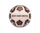 West Ham United FC Crest Football (White/Claret Red) - SG22427