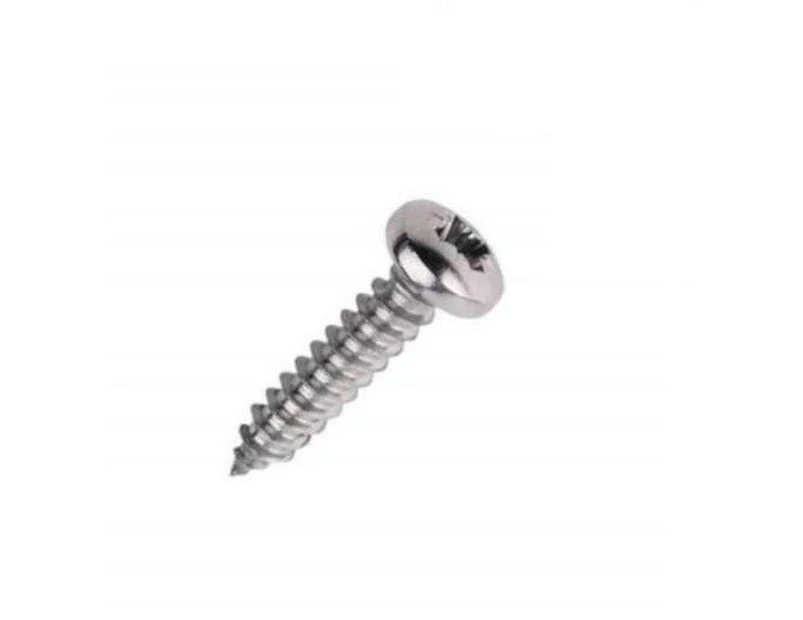Securpak Zinc Plated Pozi Self Tapping Screws (Pack of 60) (Silver) - ST8648