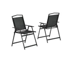 Gardeon Outdoor Chairs Portable Folding Camping Chair Steel Patio Furniture