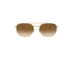 Ray-Ban Men's RB3707 Irregular Sunglasses - Gold