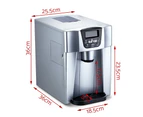 Devanti 2L Portable Ice Maker Commercial Machine Water Dispenser Ice Cube Silver