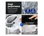Devanti 2.4L Ice Maker Portable Ice Cube Machine Stainless Steel - Silver