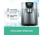 Devanti 2L Portable Ice Maker Commercial Machine Water Dispenser Ice Cube Silver