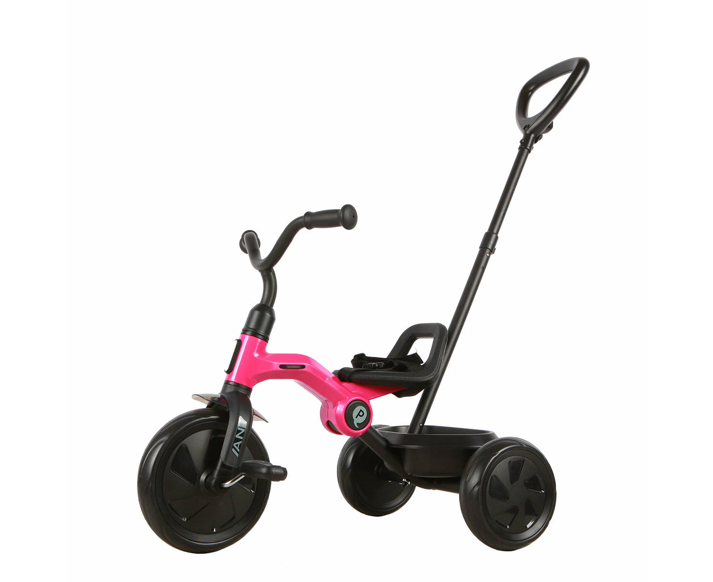 QPlay Ant Plus Kids Children Tricycle Bike Folding Toddler Compact Trike Ride On Toy - Pink Rose