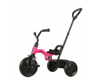 Qplay Ant Plus Kids Children Tricycle Bike Folding Toddler Compact Trike Ride On Toy - Pink Rose