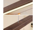Krear 180CM Wooden Pendant Light Rectangle LED Strips Linear Lighting Dark Walnut Wood