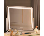 Simplus Tabletop LED Lighted Mirror Vanity Mirror with Lights Makeup Mirrors 60x52CM