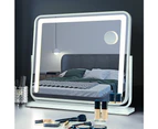 Simplus Tabletop LED Lighted Mirror Vanity Mirror with Lights Makeup Mirrors 60x52CM