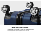 Mazam 28" Luggage Suitcase Trolley Set Travel TSA Lock Storage Hard Case Navy