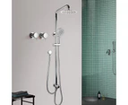 ACA 200mm 8 inch Shower head Top/Bottom Inlet 5-Mode Handheld head wall mounted Shower taps Chrome